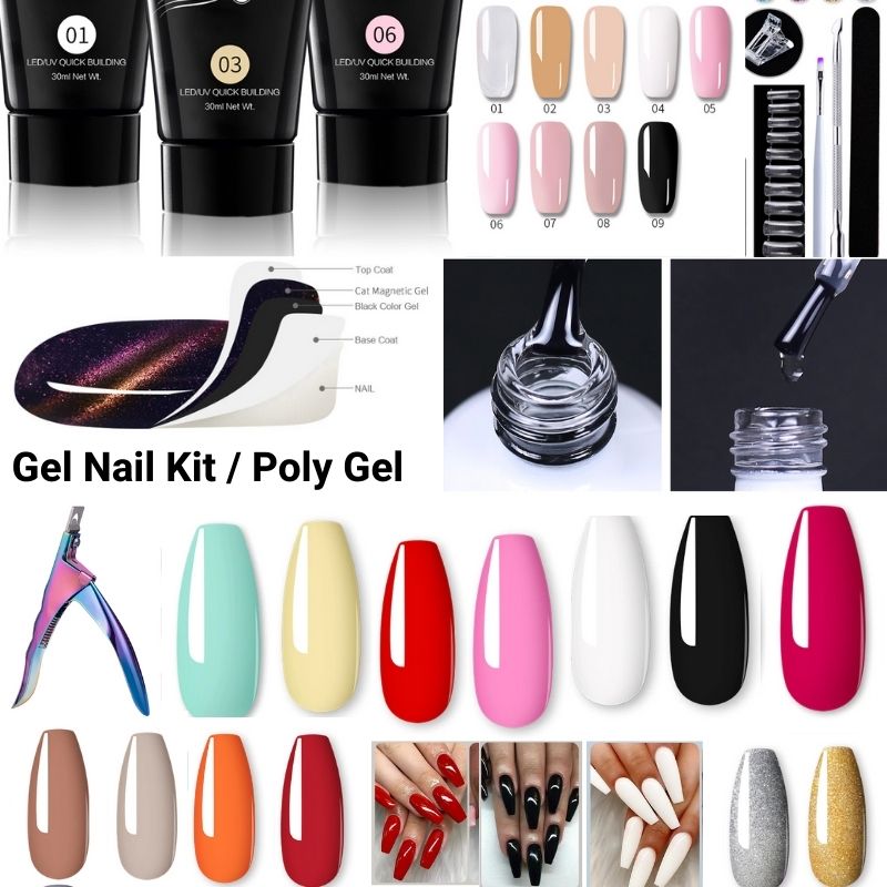 20 PCS Gel Nail Kit Gel Nail Polish Kit | Poly Gel kit – ADORNELT